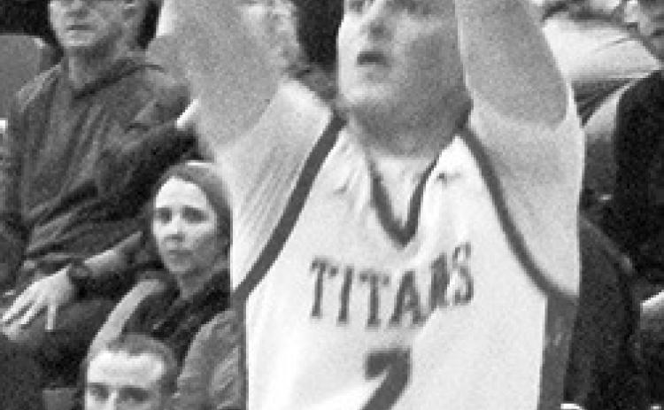 Titan Senior, Jett Tanner, made a three-pointer in the third quarter to pull within three points in the 5543, loss to Frontenac, Monday, at the CUHS Gym.