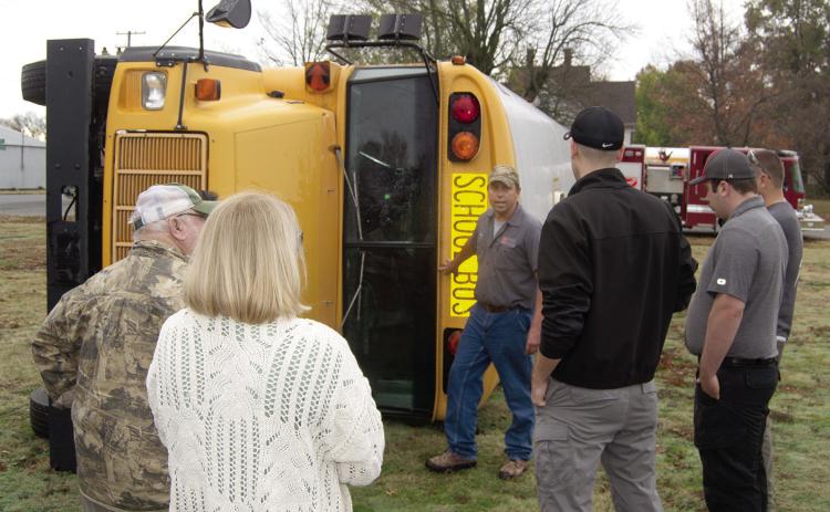 Columbus firefighters and USD 493 bus drivers received an up close safety program as the Fire Department acquired a school bus to use as an actual classroom