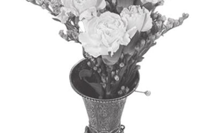 Funnel shaped posey holder fashionable accessory