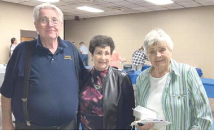 Honoring former County Treasurer Betty McBride, the Cherokee County Democrat Central Committee began a new tradition of honoring past members of the party. Three of party’s long time members include Steve Langerot, McBride and Mary Lou Weaver. Courtesy photo.