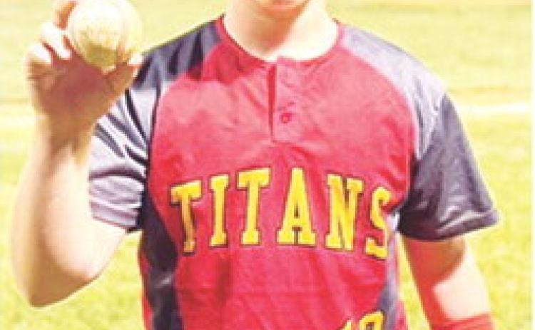 Kash Spear, incoming Titan Sophomore, knocked a two-run homer for the Columbus Junior Babe Ruth Team, Friday, in their 12-3 win over Neodesha, on Bomber Field at the Columbus Community Field Ball Park. Courtesy photo.