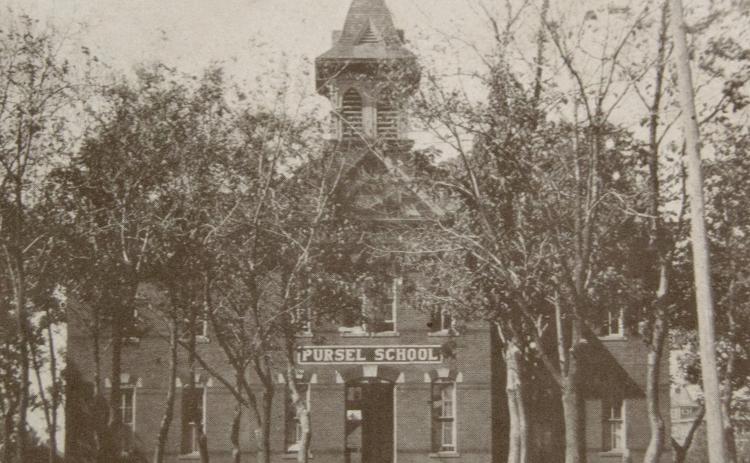 The first high school in Columbus the Pursel School served as a junior high school, Park Elementary School and St. Rose Catholic School before it was demolished.