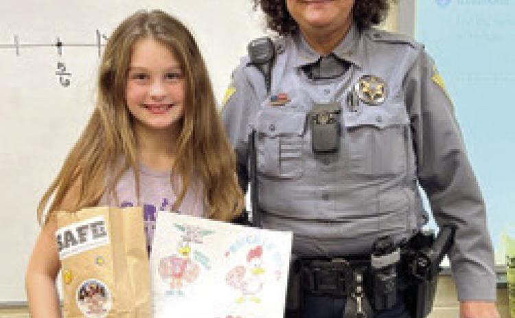 Highland, Central participate in student safety coloring contest