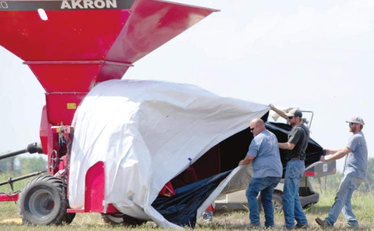 Corn storage in poly bags