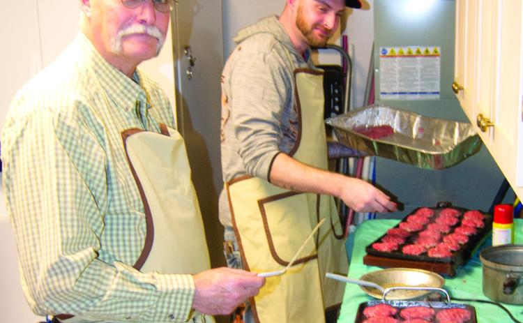 Busily cooking