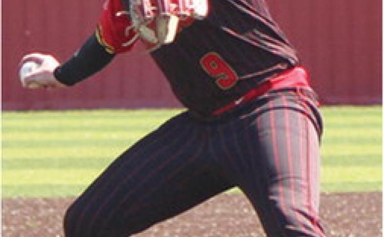 Columbus Titan Senior, Jett Tanner, took the mound in relief during game one and game three of the Wyandotte Baseball Festival, Thursday and Saturday, played in Seneca, Mo. The Titans came up short against Seneca in game one, 8-1, and in game three against Dibble, Okla., 5-1. When not on the mound, Jett is making catches and robbing bases in left field.