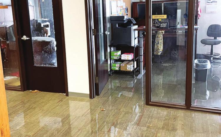 Waterline breakage causes major damage
