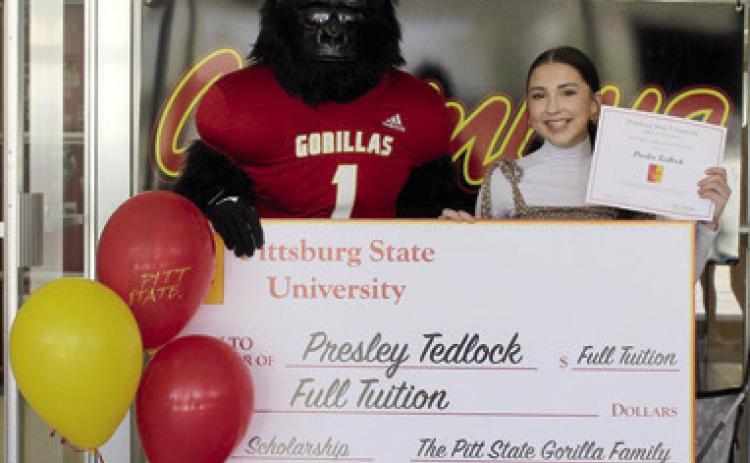 A special surprise was in store for Presley Tedlock Wednesday