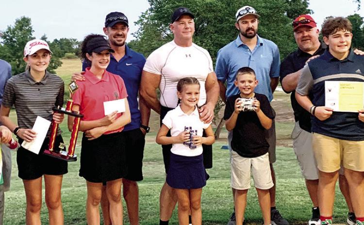 Jr Golf Youth-Adult Scramble winners