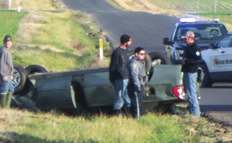 A one-vehicle rollover