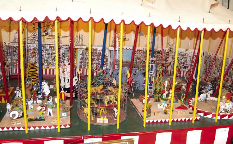 After more than 50 years in the Joplin Museum the Ned and Helen Aitchison scale model of the Ringling Brother’s Circus is coming home to Columbus, where the couple built the scale replica with Columbus native Merle Evans in the bandstand.
