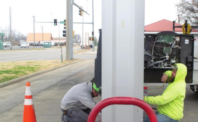 New pump at convenience store