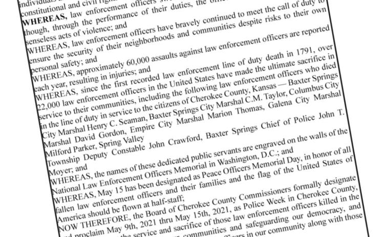 County recalls officers who died in the line of duty