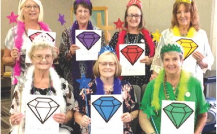 Members of Baxter Springs Chapter BT of the P.E.O. Sisterhood meet September 5. The program introduced the theme for the year “and P.E.O. Sparkles Like a Jewel in the Sun” front row Alma Cook, Barbara Nelson and Clara Wassom. Back row Linda Crotts, Mary Kirkpatrick, Sue Commons and Judy Brewster. Courtesy photo.