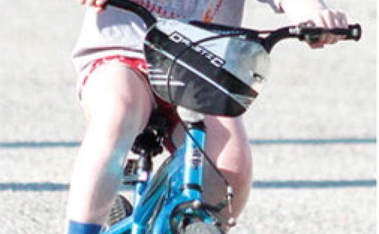 Brody Eaton finished the Back-to-School 5K course first, Saturday, in the fundraiser benefiting the USD 493 Parent/Teacher Organization. Brody won first prize in the Bike division of the event.