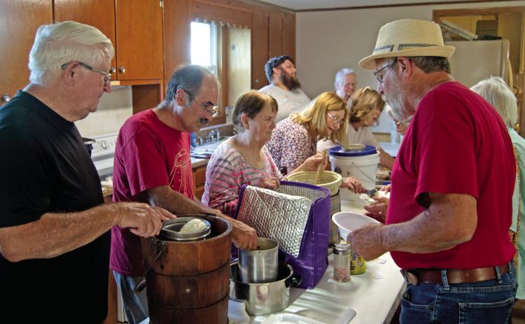 The annual Neutral Church ice cream social filled the church building. The choices in flavors of ice cream was only exceeded by the baked desserts available.