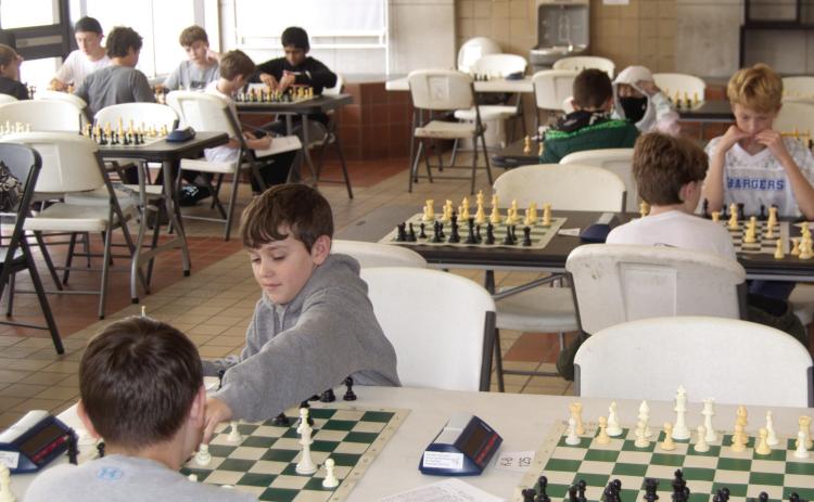 The Columbus Junior High School Chess team competed in the recent tournament. This is the first time in several years Columbus has had enough participants to field a junior high team. The Chess Team sponsor is Buddy Derfelt and they play their matches on Saturday.