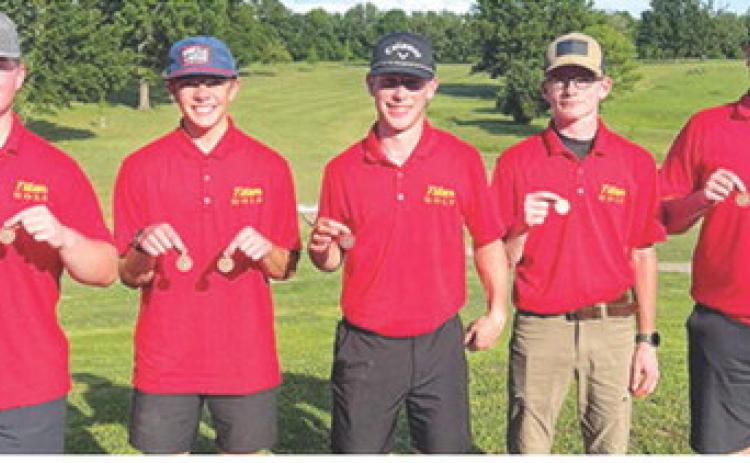 The Columbus TItan Golf Team took third place in their home tournament, Monday, at Brush Creek Golf Course. Senior, Kanyen Smith placed third individually and sophomore, Easton Long, took fifth place for the Titans. Rounding out the 2025 Columbus Team are: Lemmie Stone, Hunter Ruddick, and Zane Gray.